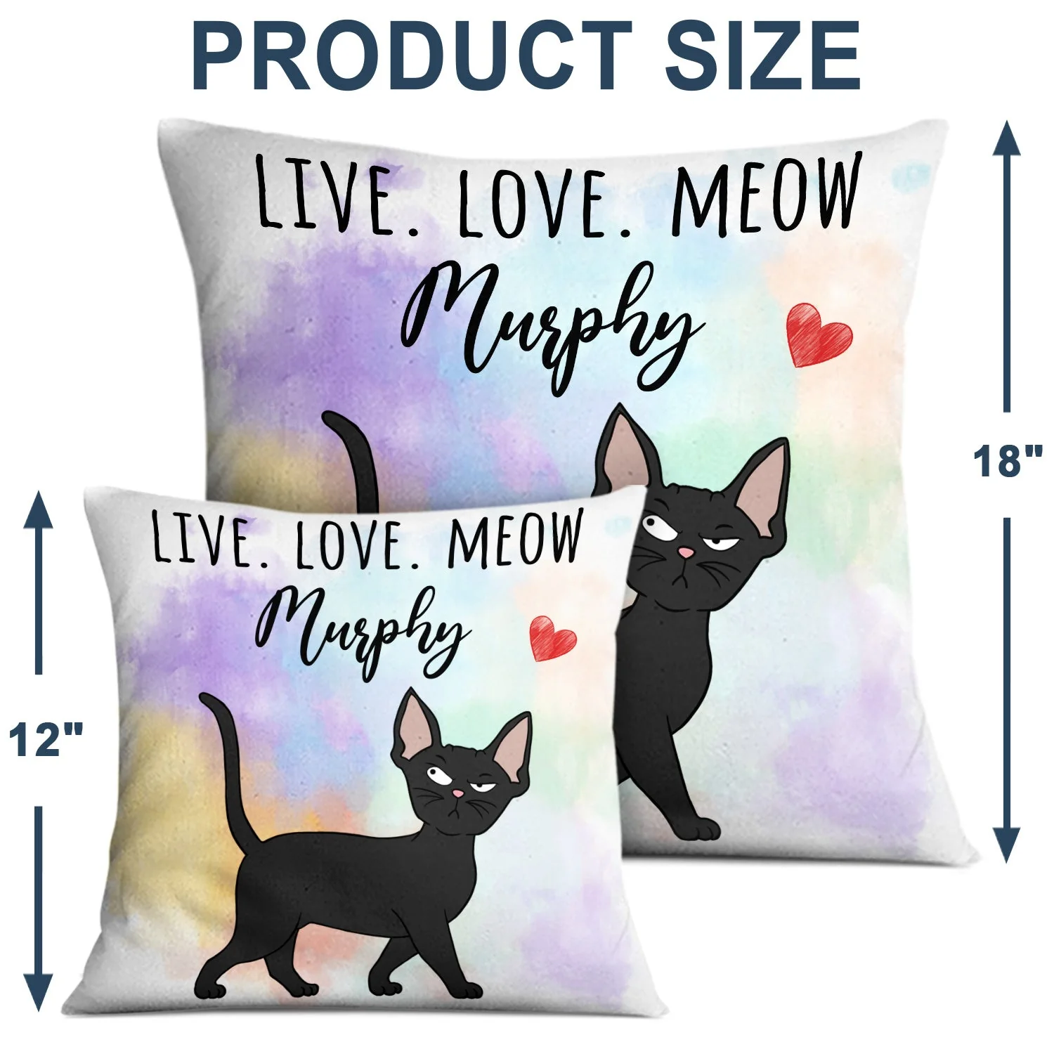 Funny Cartoon Cats Walking - Gift For Cat Lovers - Personalized Pillow - Image 4