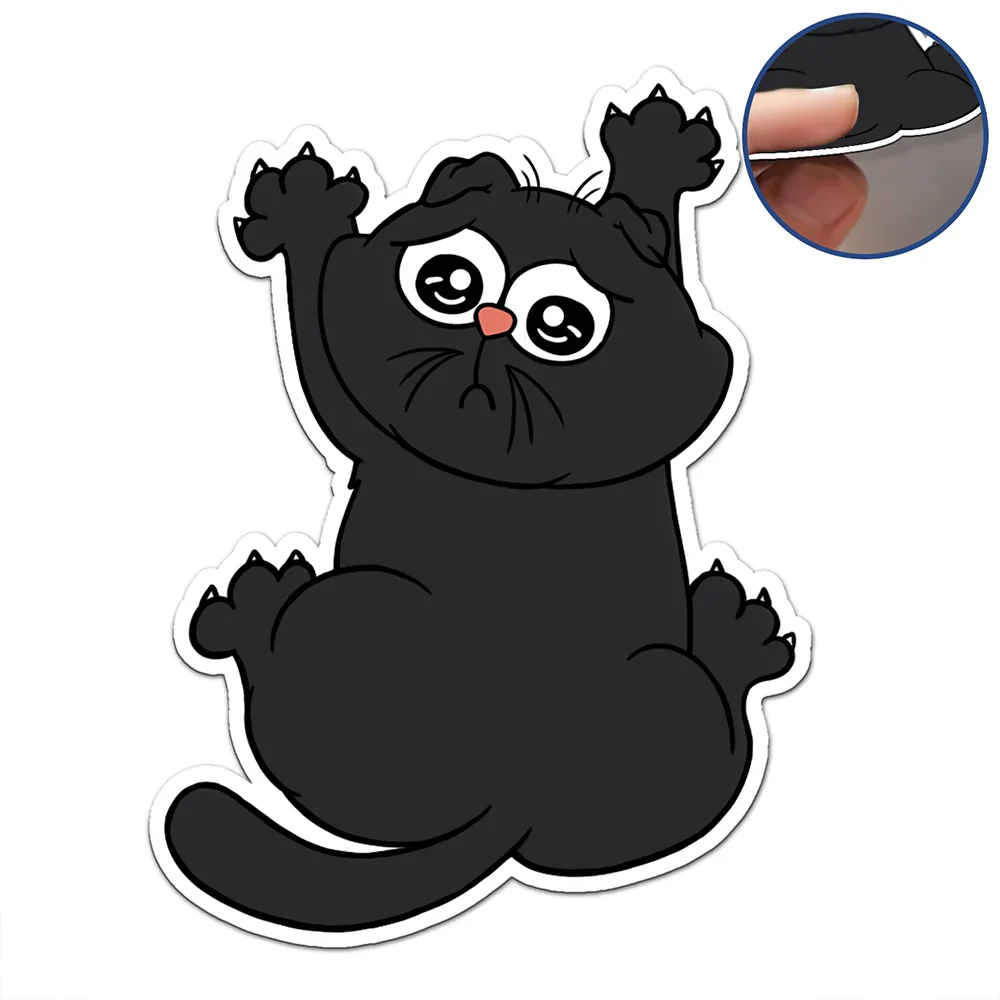Funny Cat Scratching - Personalized Magnet - Image 2