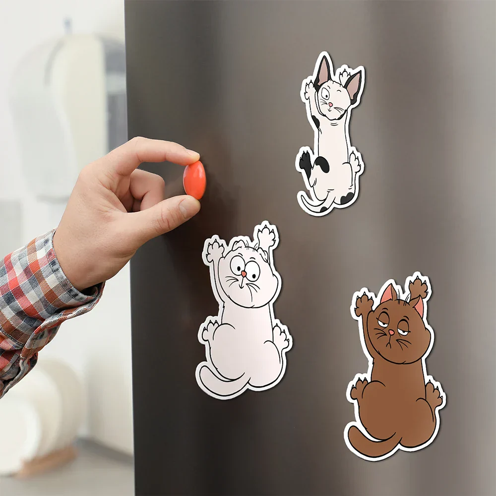 Funny Cat Scratching - Personalized Magnet - Image 3