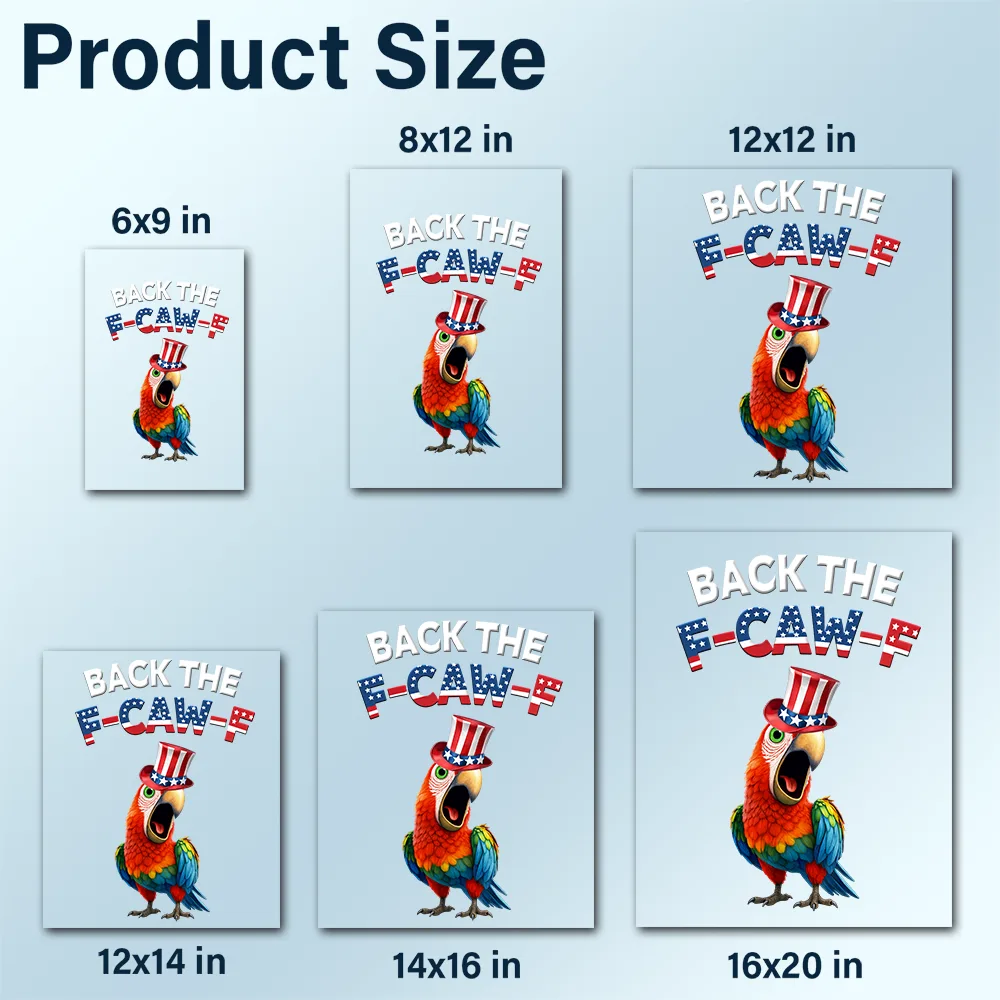 Funny Chicken Back The F-Caw-F - Personalized Decor Decal - Image 6