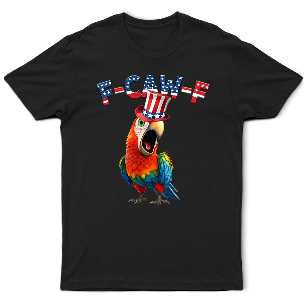Funny Chicken F-Caw-F 250 Years Of Freedom - Personalized T Shirt - Image 2