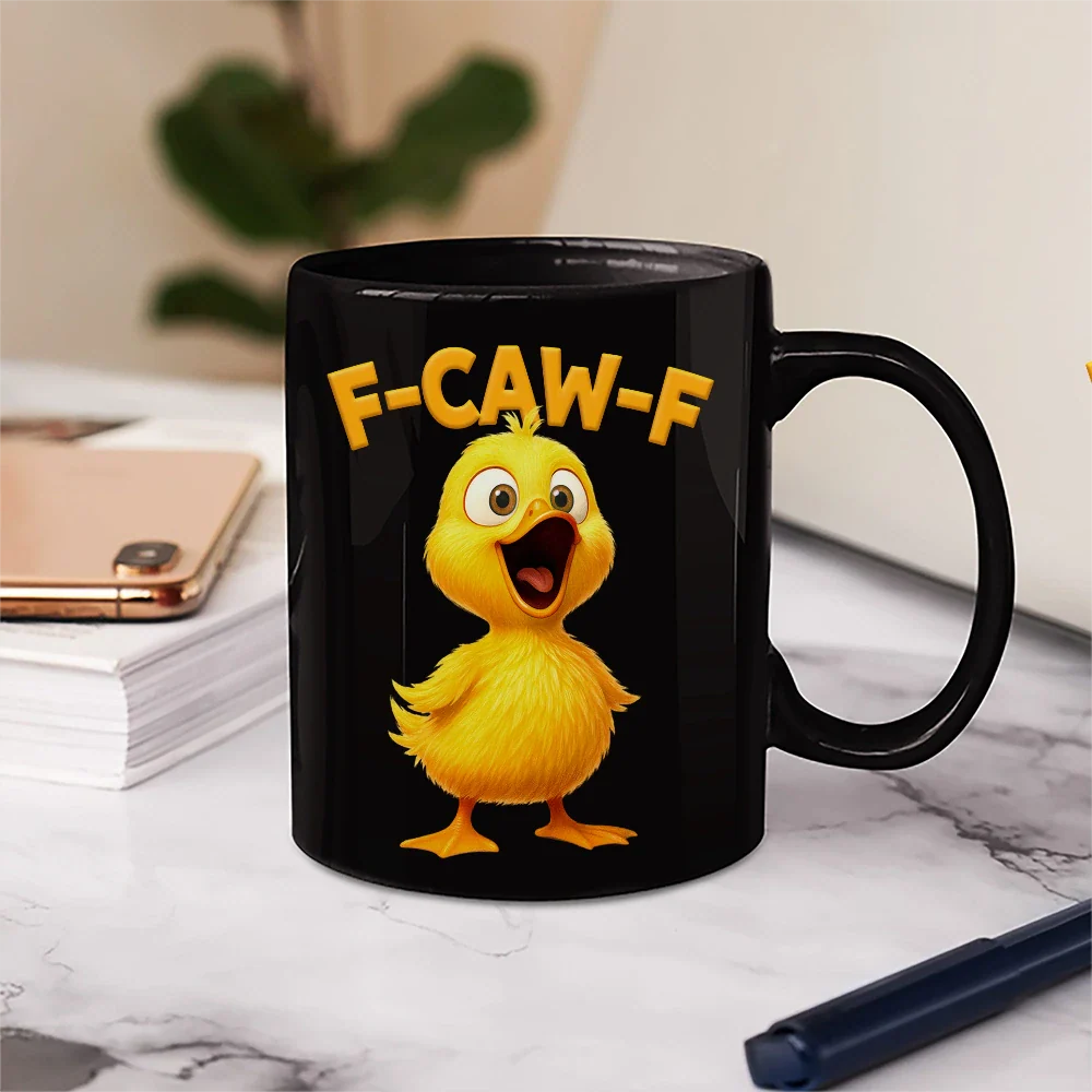 Funny Chicken F-Caw-F - Personalised Mug - Image 5