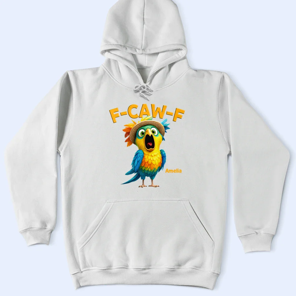 Funny Chicken F-Caw-F - Personalized T Shirt - Image 5
