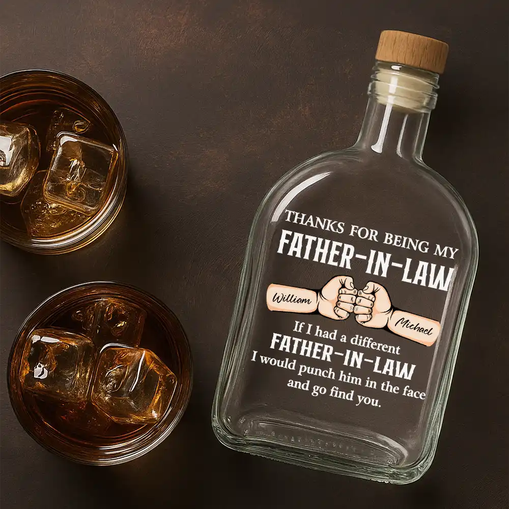Funny If I Had A Different Brother - Personalized Whiskey Bottle - Image 4