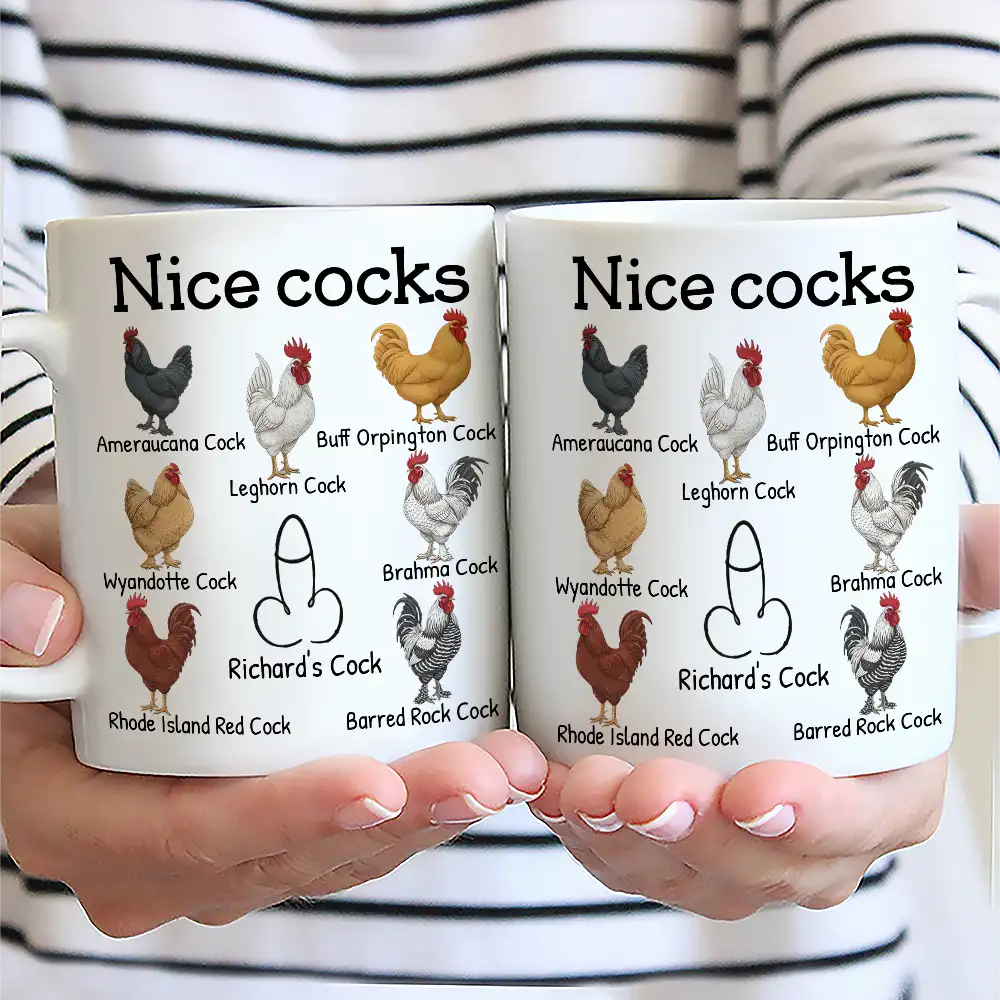 Funny Mug Nice Cocks - Personalized Mug - Image 2