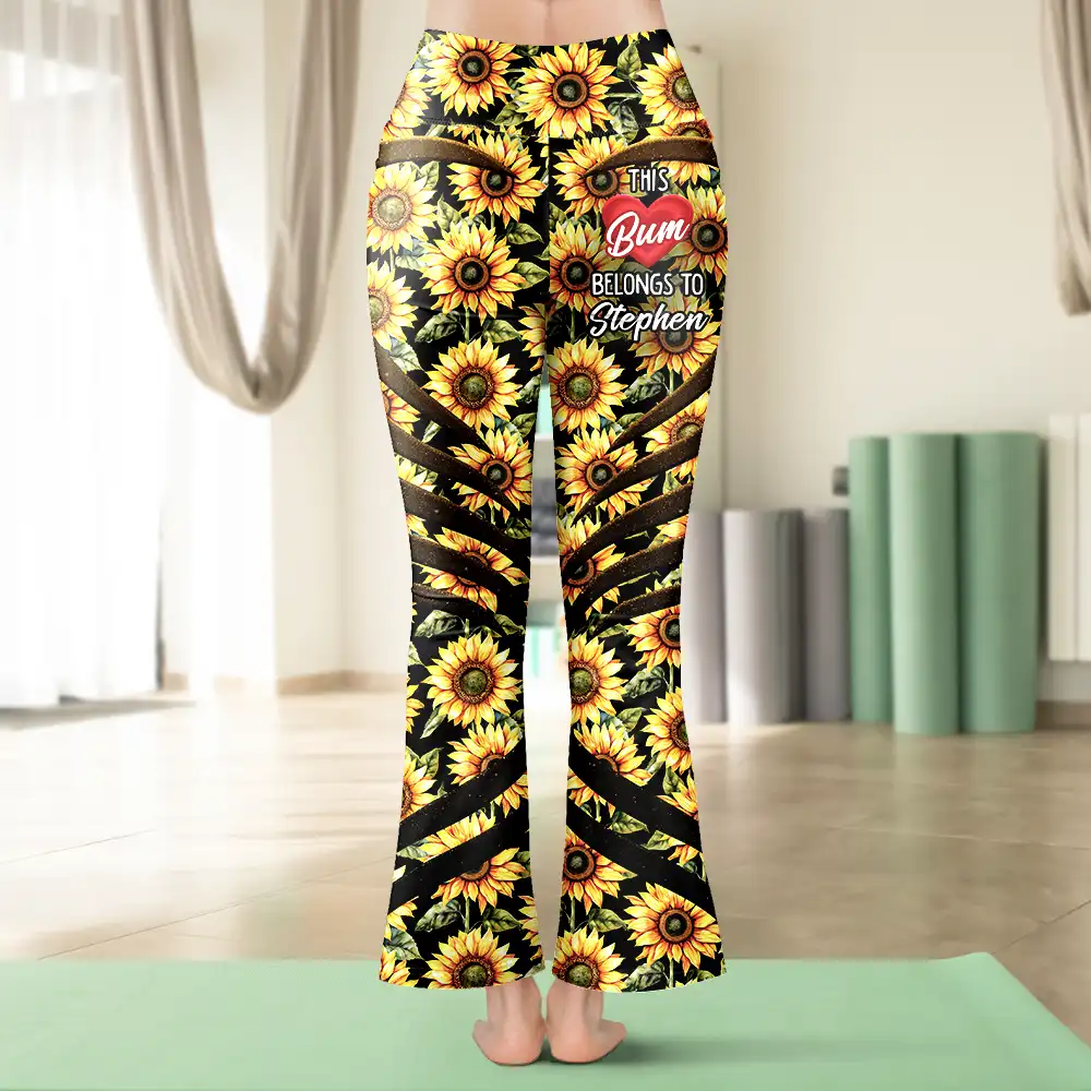 Funny Own My Heart And My Cheeks Humorous Couple - Personalized Leggings - Image 5