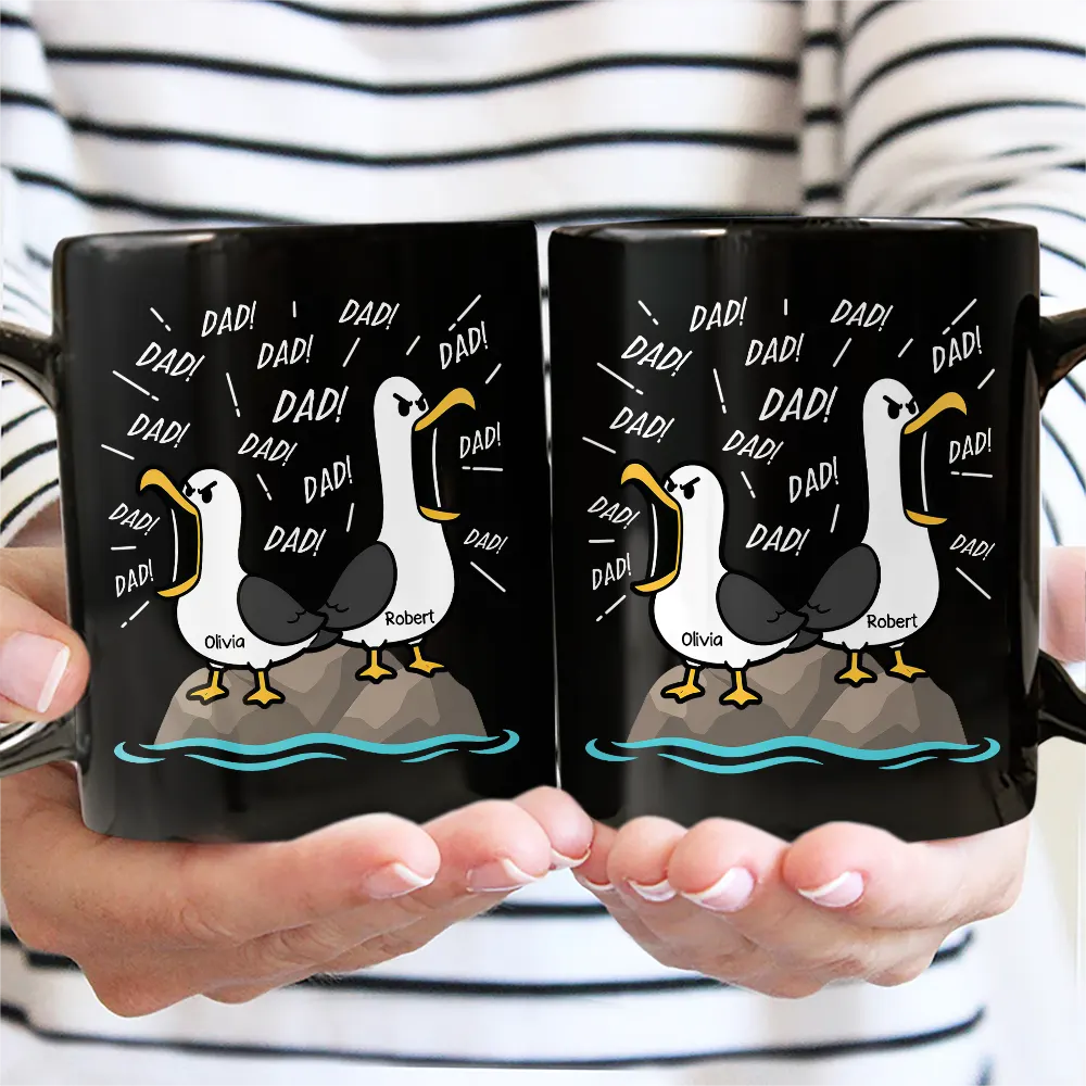 Funny Screaming Seagull - Personalized Mug - Image 4