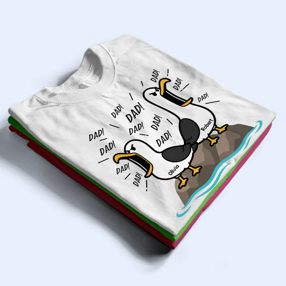 Funny Screaming Seagull - Personalized T Shirt - Image 2