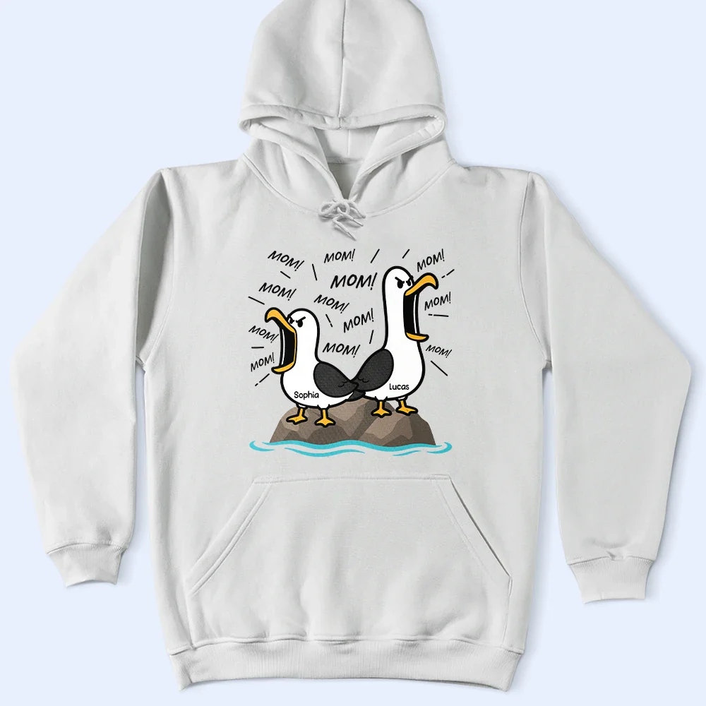 Funny Screaming Seagull - Personalized T Shirt - Image 4
