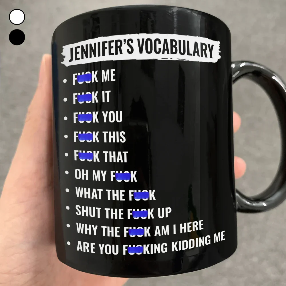 Funny Vocabulary At Work For Colleague And Bestie - Personalized Mug - Image 2