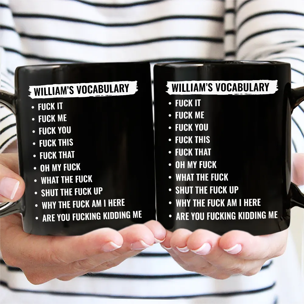 Funny Vocabulary At Work For Colleague And Bestie - Personalized Mug - Image 4