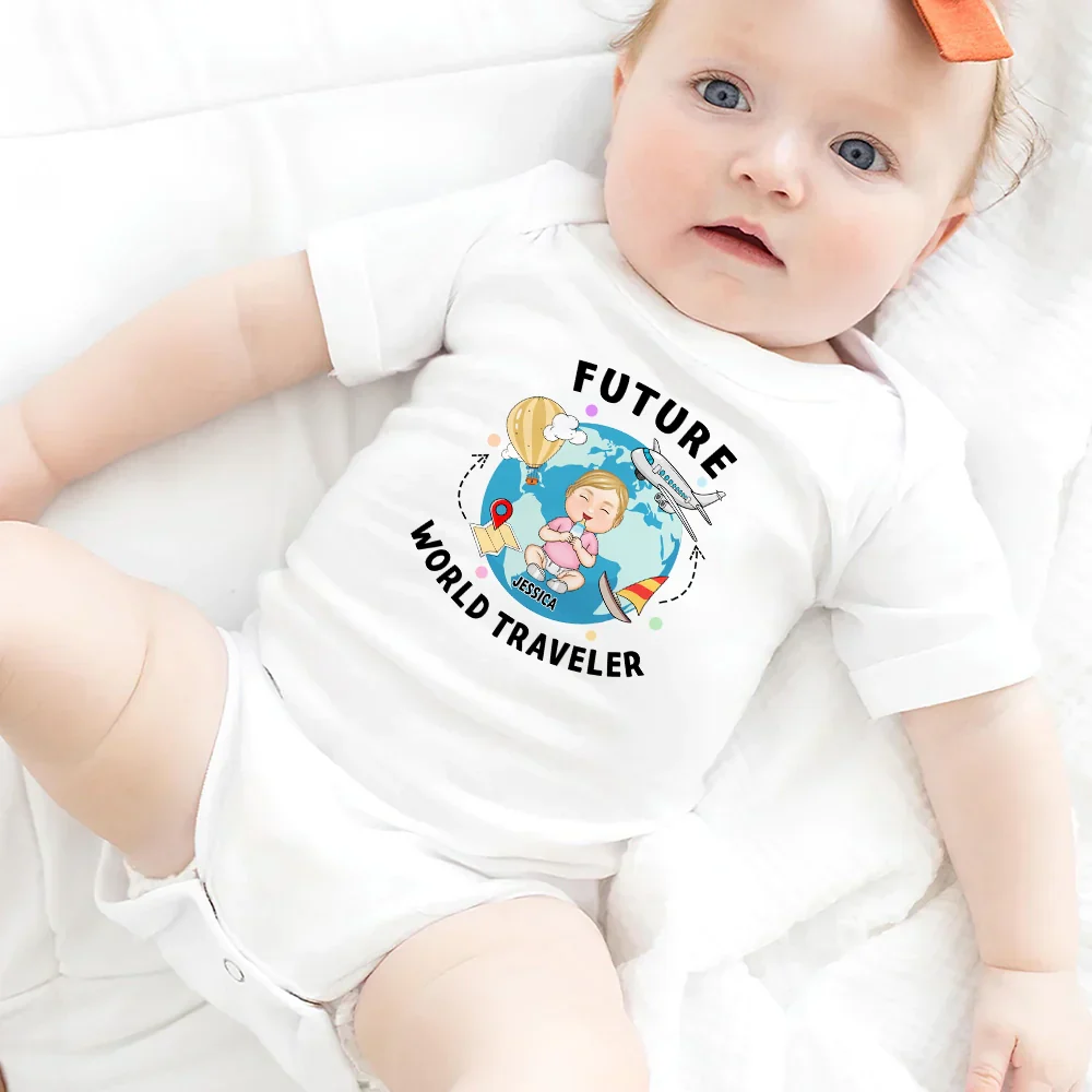 Future World Traveler - Personalized Baby Onesie - Image 5