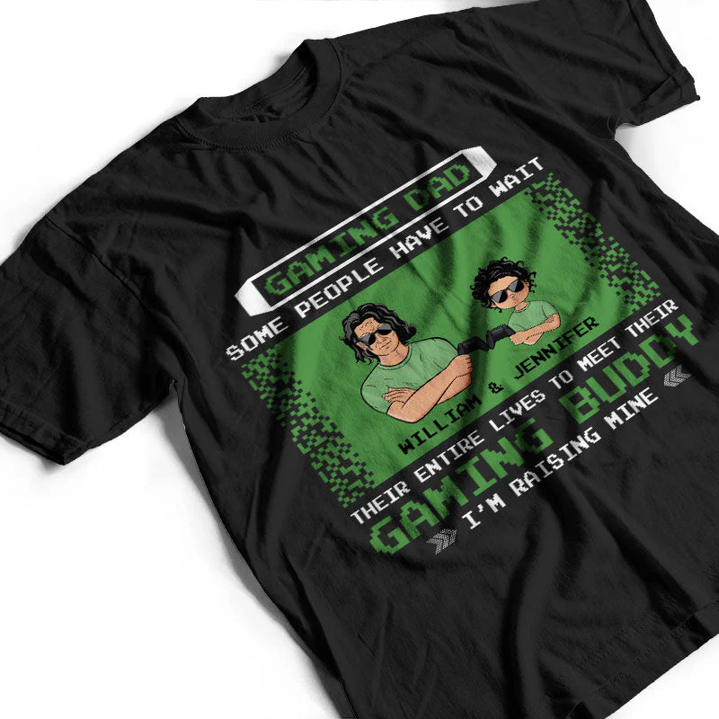 Gaming Dad - Gift For Father - Personalized Custom T Shirt - Image 3
