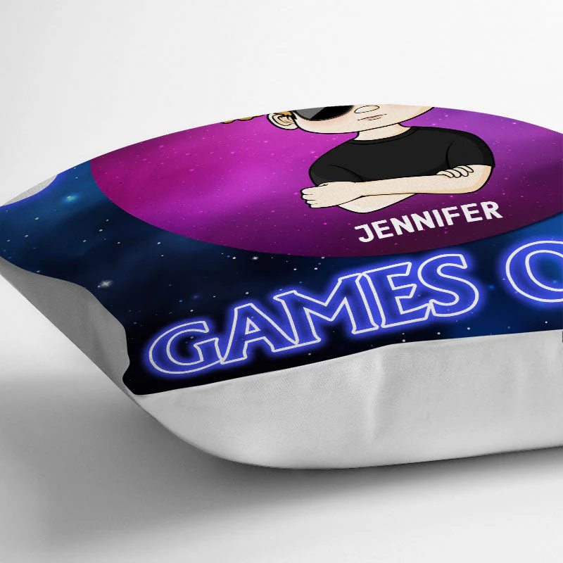 Gaming Zone Games Only - Gift For Kids - Personalized Custom Pillow - Image 3