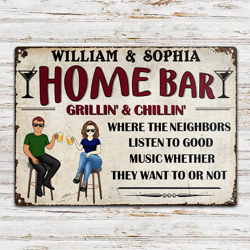 Garage Bar - Gift For Father - Personalized Custom Classic Metal Signs - Image 2