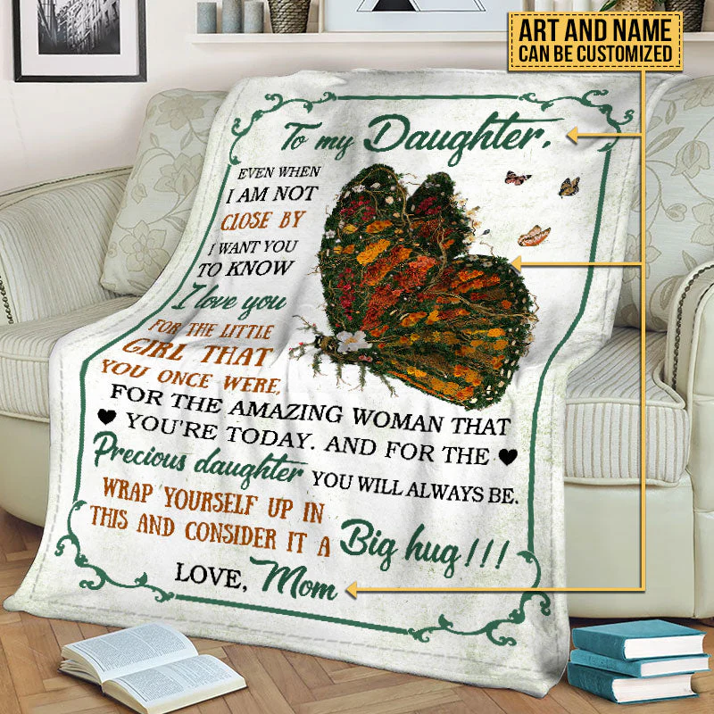 Garden Gift For Daughter Granddaughter Niece Floral Art Even When Custom Blanket - Image 5