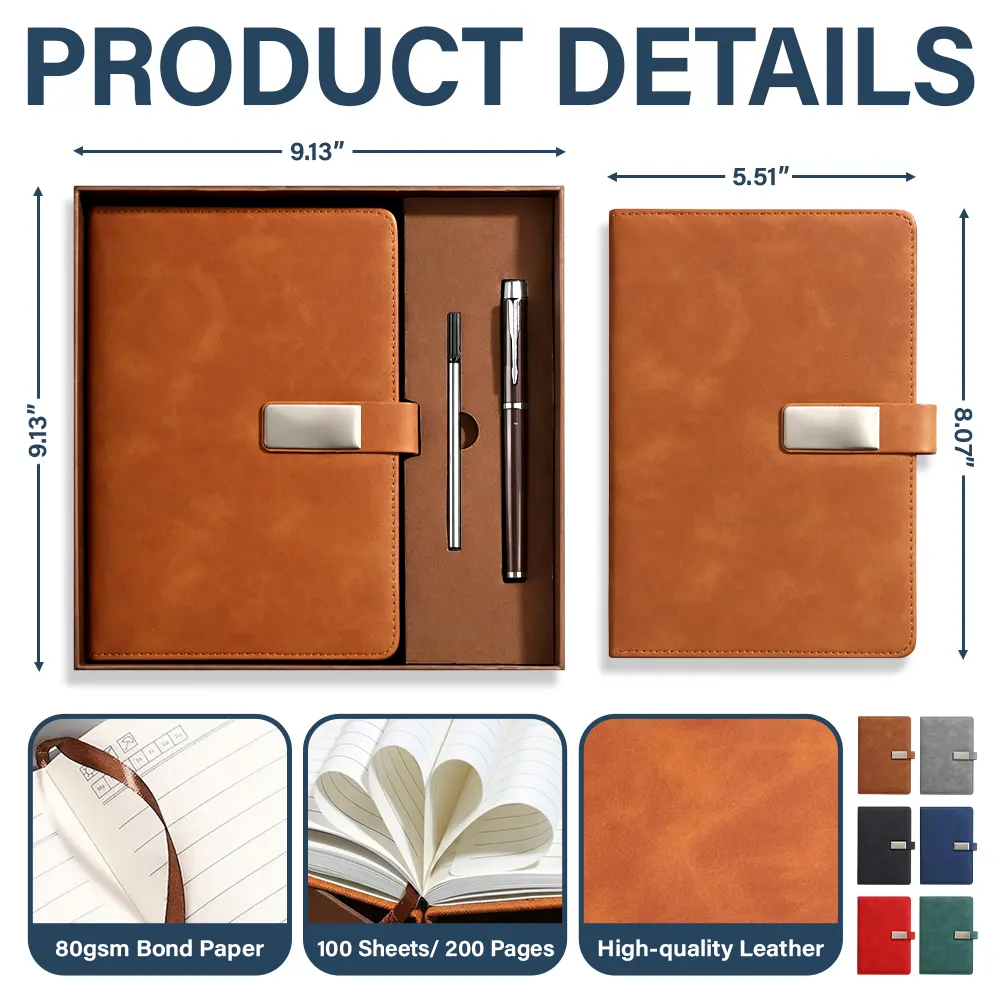Gardening Journal - Personalized Leather Notebook Set - Image 6