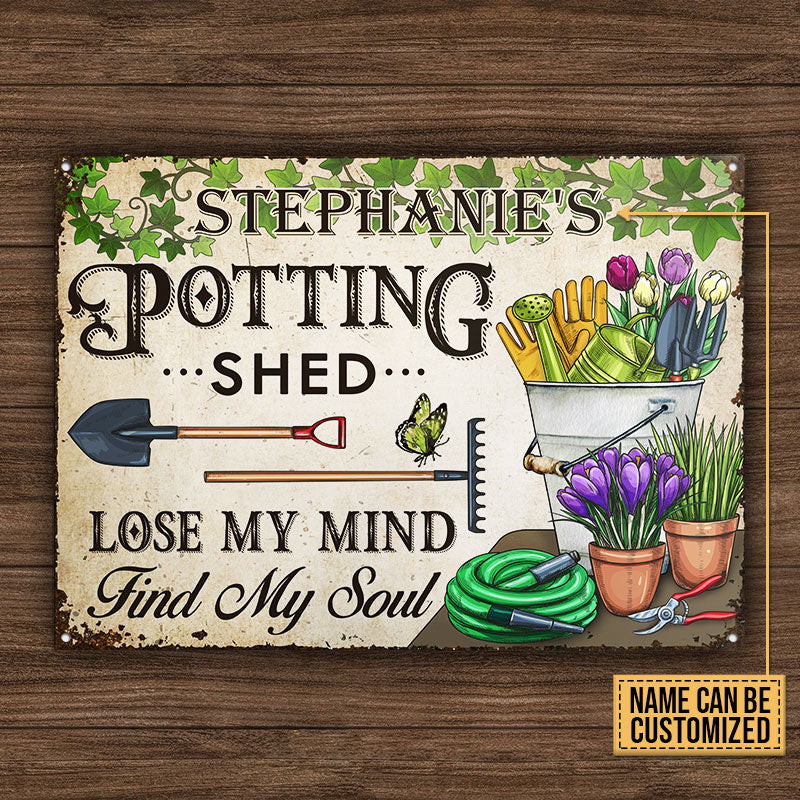 Gardening Potting Shed Custom Classic Metal Signs - Image 4