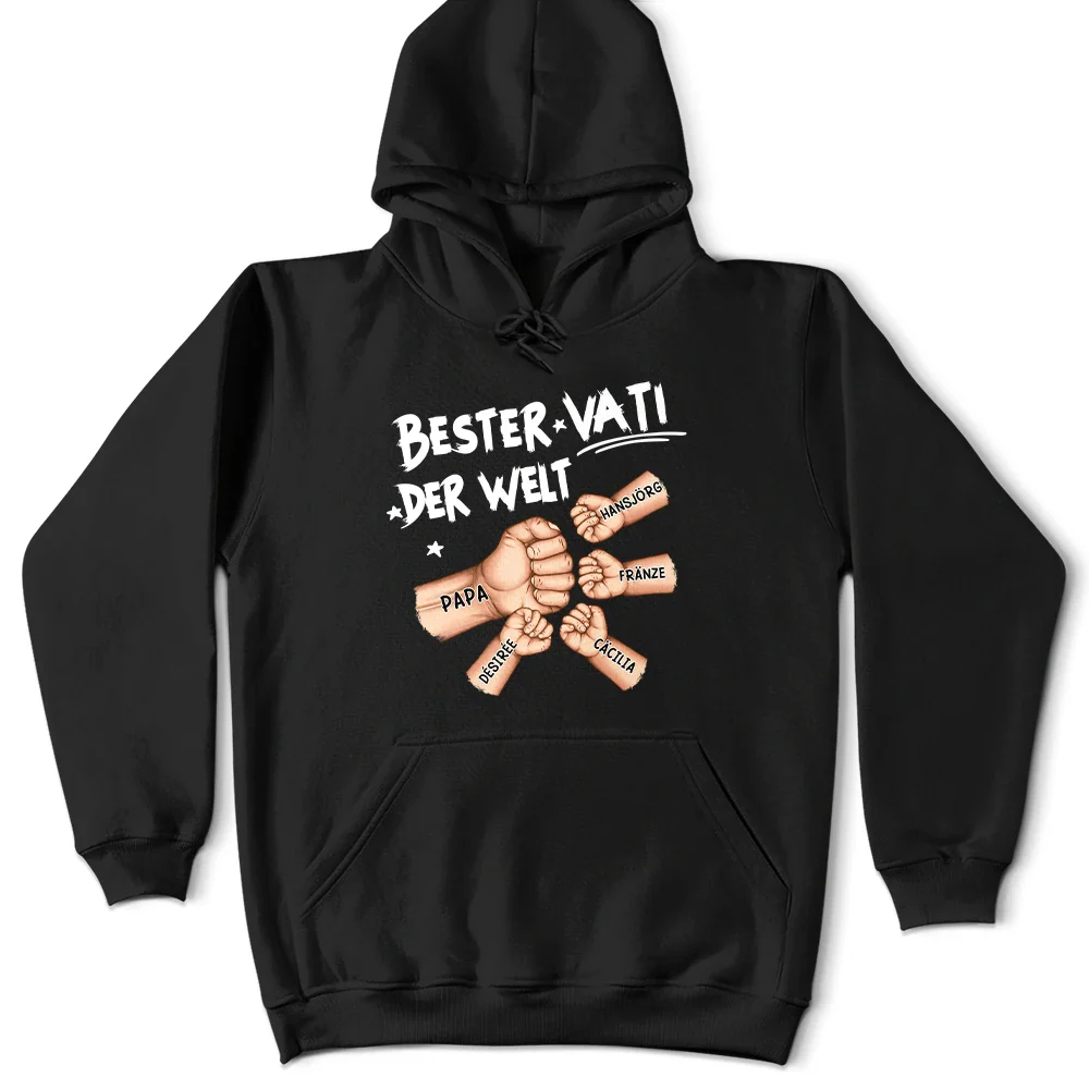 Ghettofaust Bester Papa Opa Der Welt - Personalisiertes T Shirt - Image 6