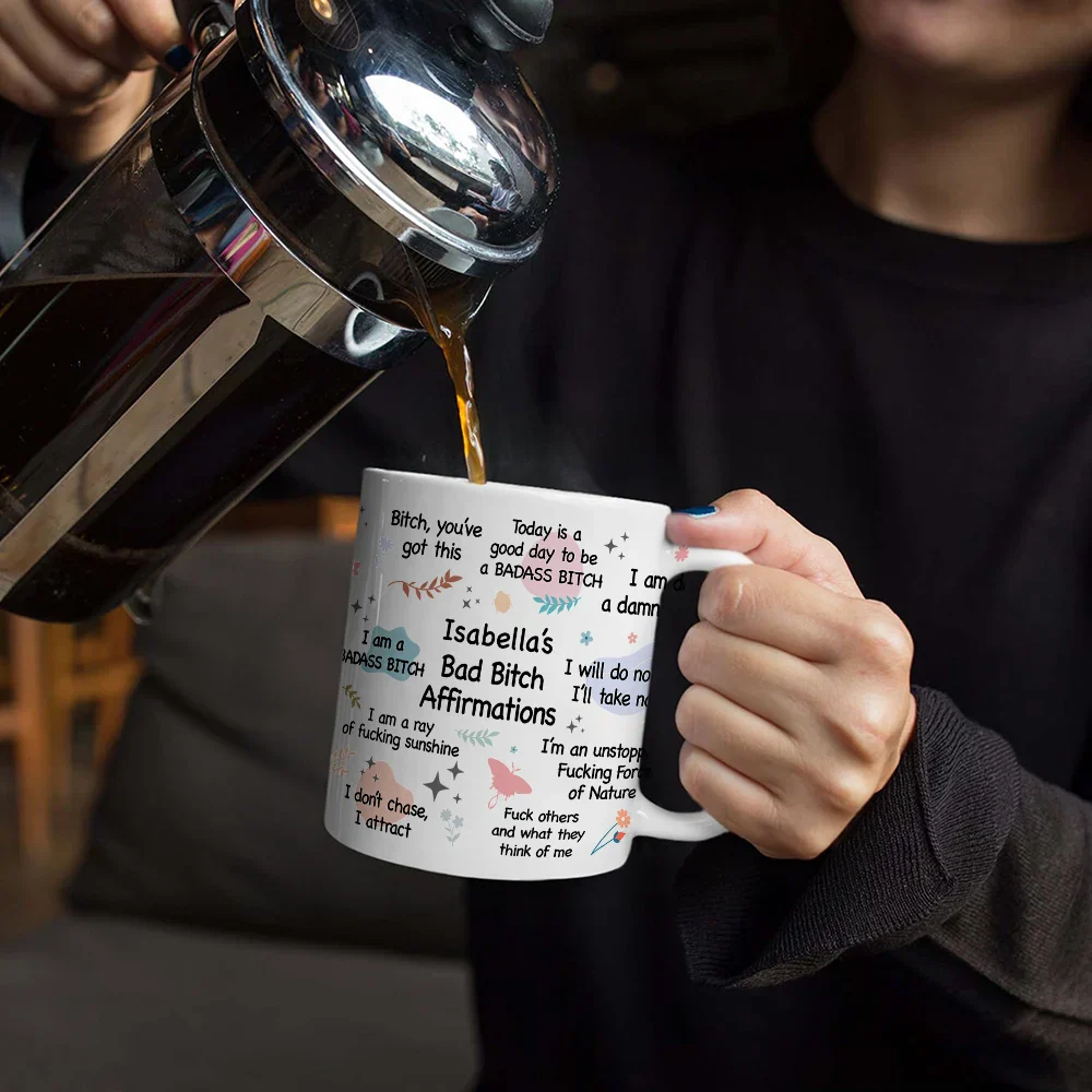 Girl's Daily Affirmations - Personalized Mug - Image 5