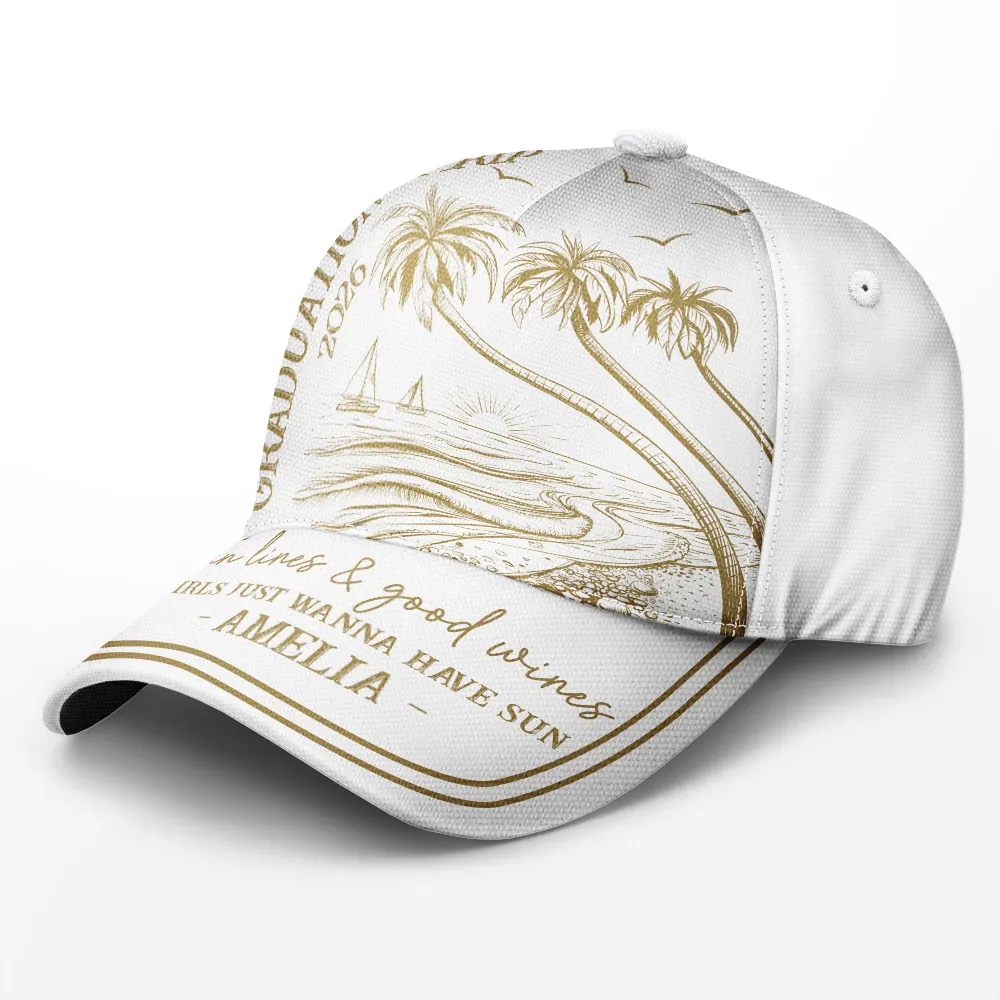 Girls Trip A Lot Of Laughter & Memories - Personalized Classic Cap - Image 2