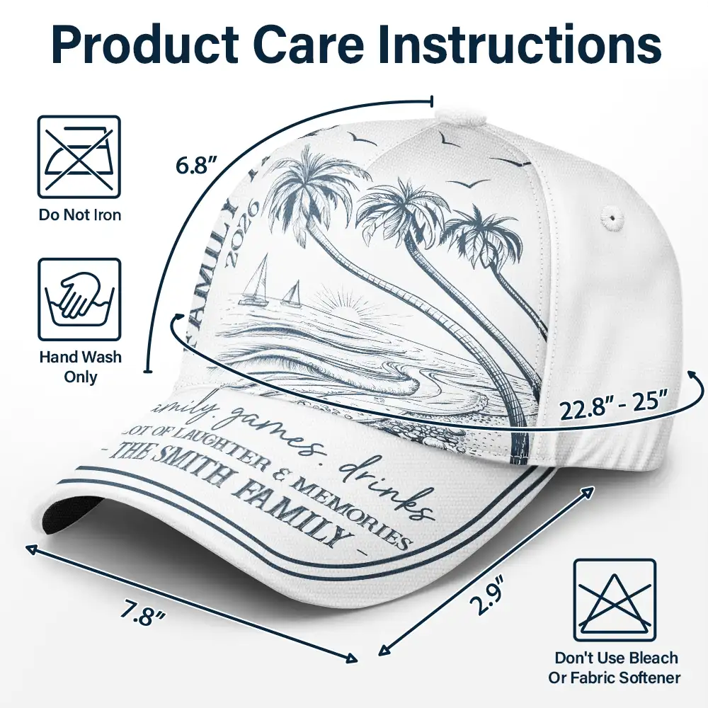 Girls Trip A Lot Of Laughter & Memories - Personalized Classic Cap - Image 7