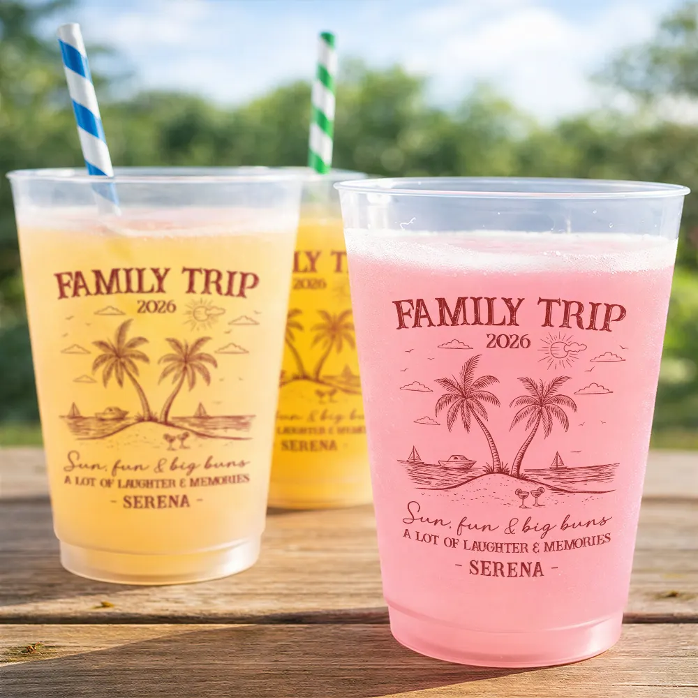 Girls Trip A Lot Of Laughter & Memories - Personalized Frosted Cups - Image 3