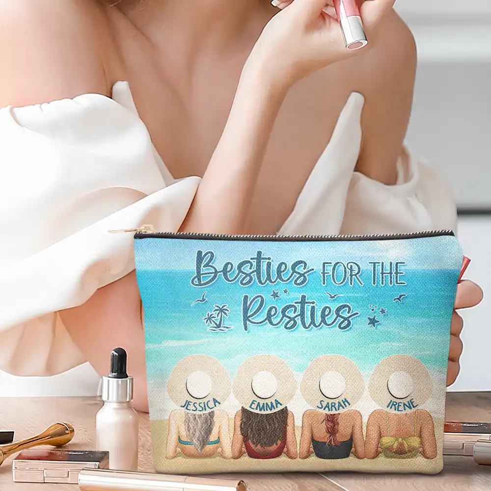 Girls Trip Beaches Booze Besties - Personalized Cosmetic Bag - Image 2