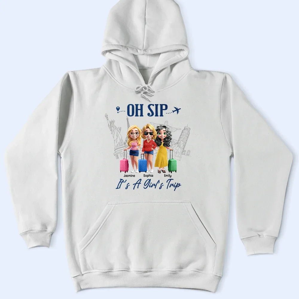 Girls Trip Cheaper Than Therapy 3D Effect - Personalized T Shirt - Image 4