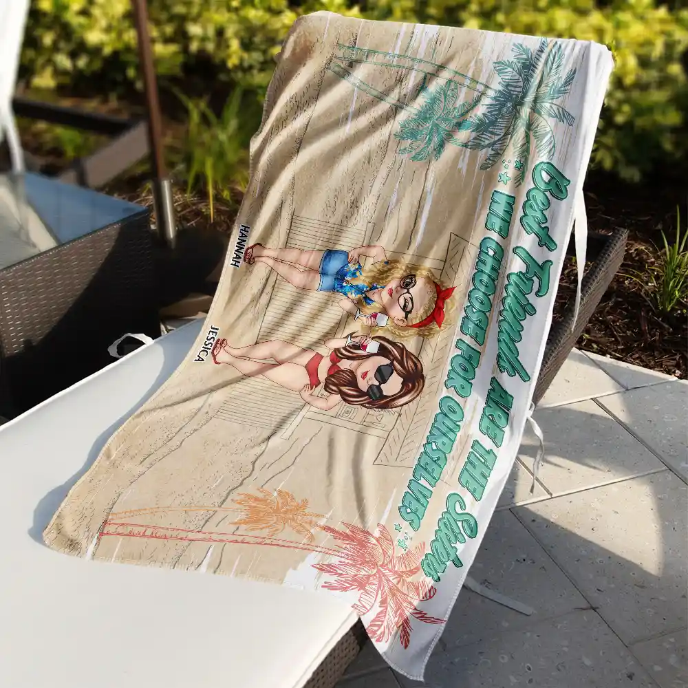 Girls Trip Let The Shenanigans Begin - Personalized Beach Towel - Image 3