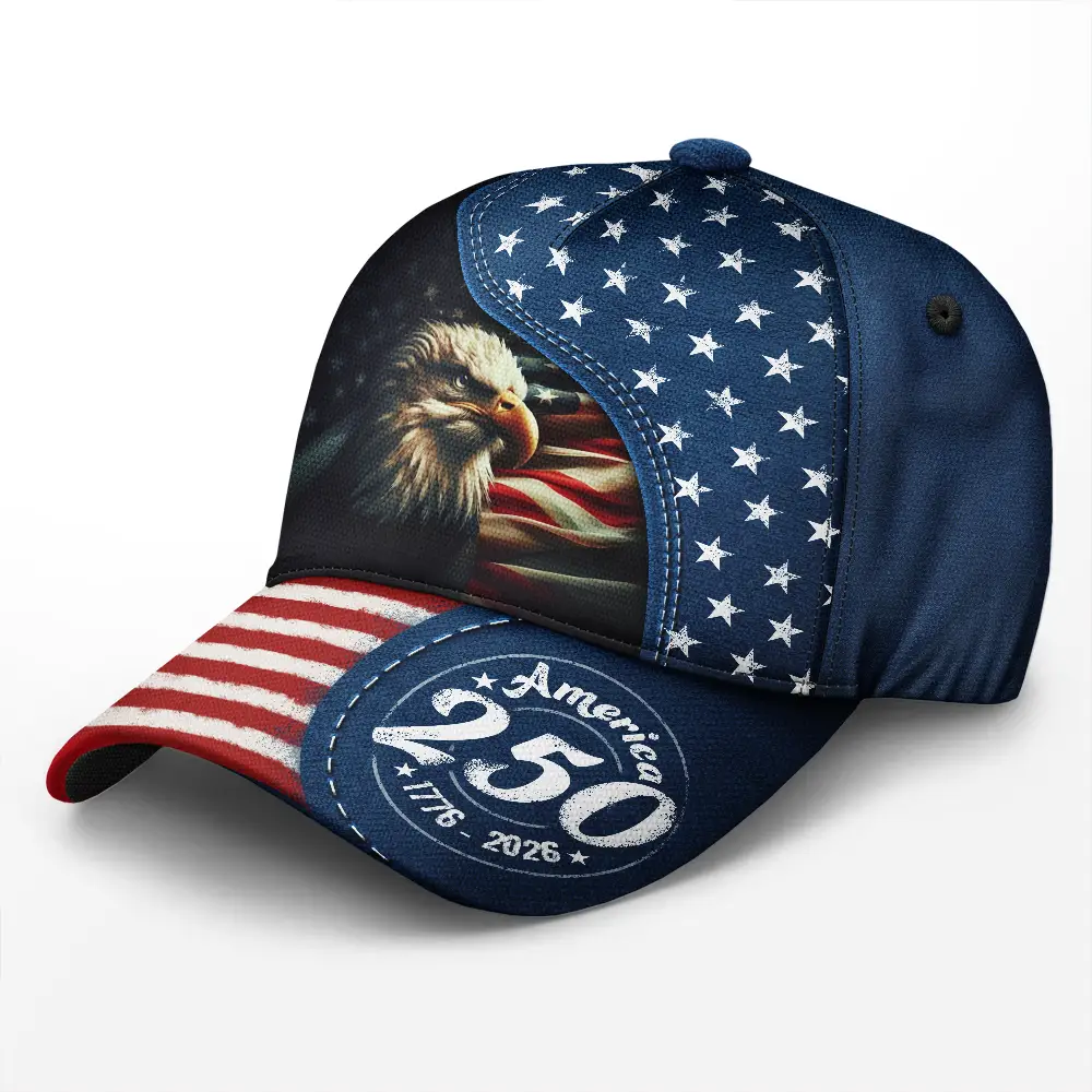 God Bless America 250 Eagle - Classic Cap - Image 2