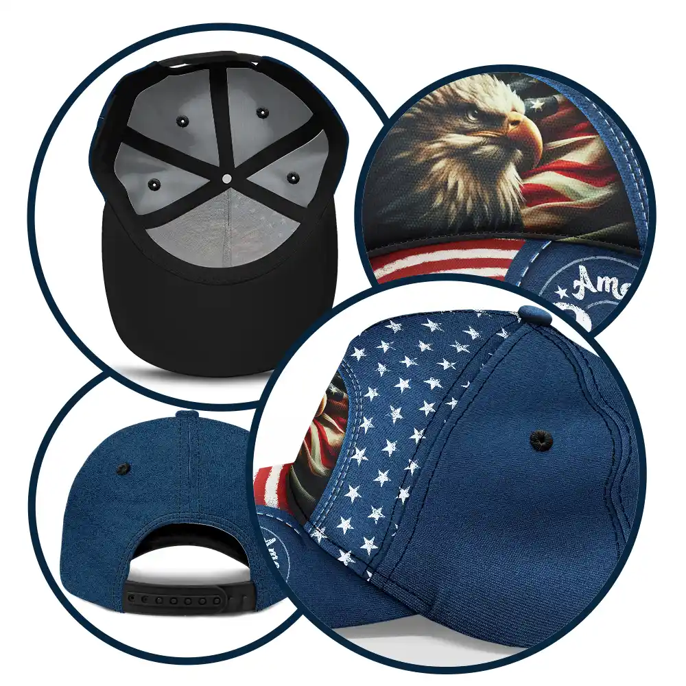 God Bless America 250 Eagle - Classic Cap - Image 5