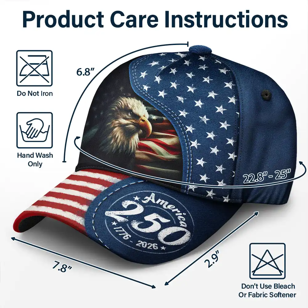 God Bless America 250 Eagle - Classic Cap - Image 6