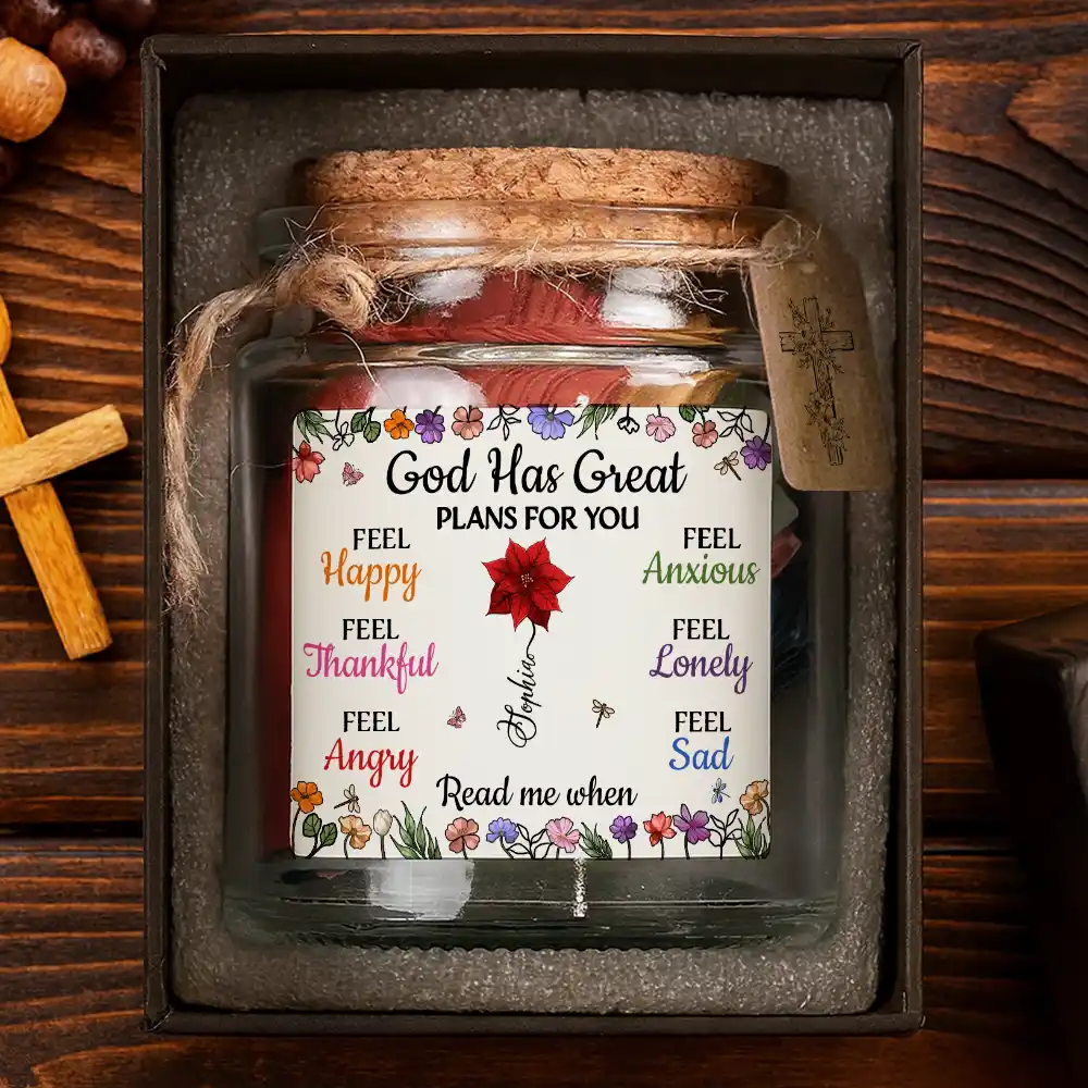 God Has Great Plans For You - Personalized Bible Verse Jar - Image 5