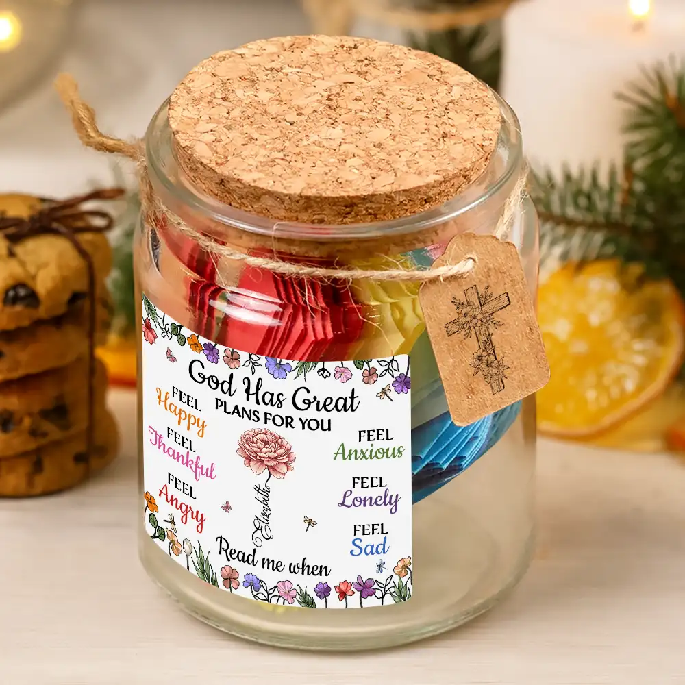 God Has Great Plans For You - Personalized Bible Verse Jar - Image 6