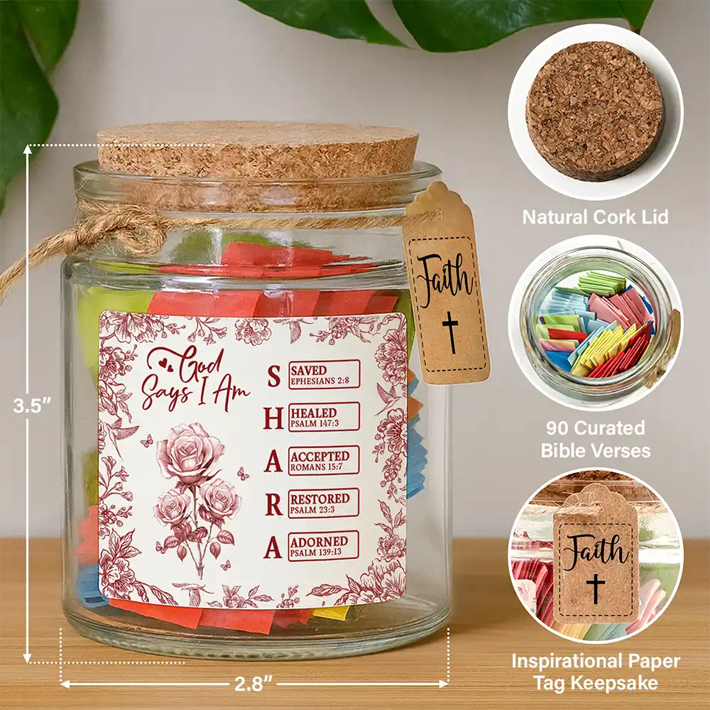 God Says You Are - Personalized Bible Verse Jar - Image 3