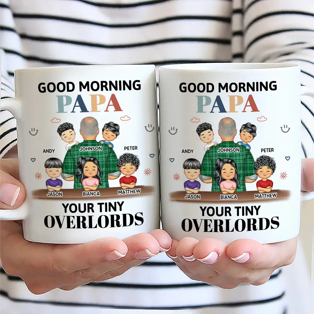 Good Morning Your Tiny Overlord - Personalized Mug - Image 2