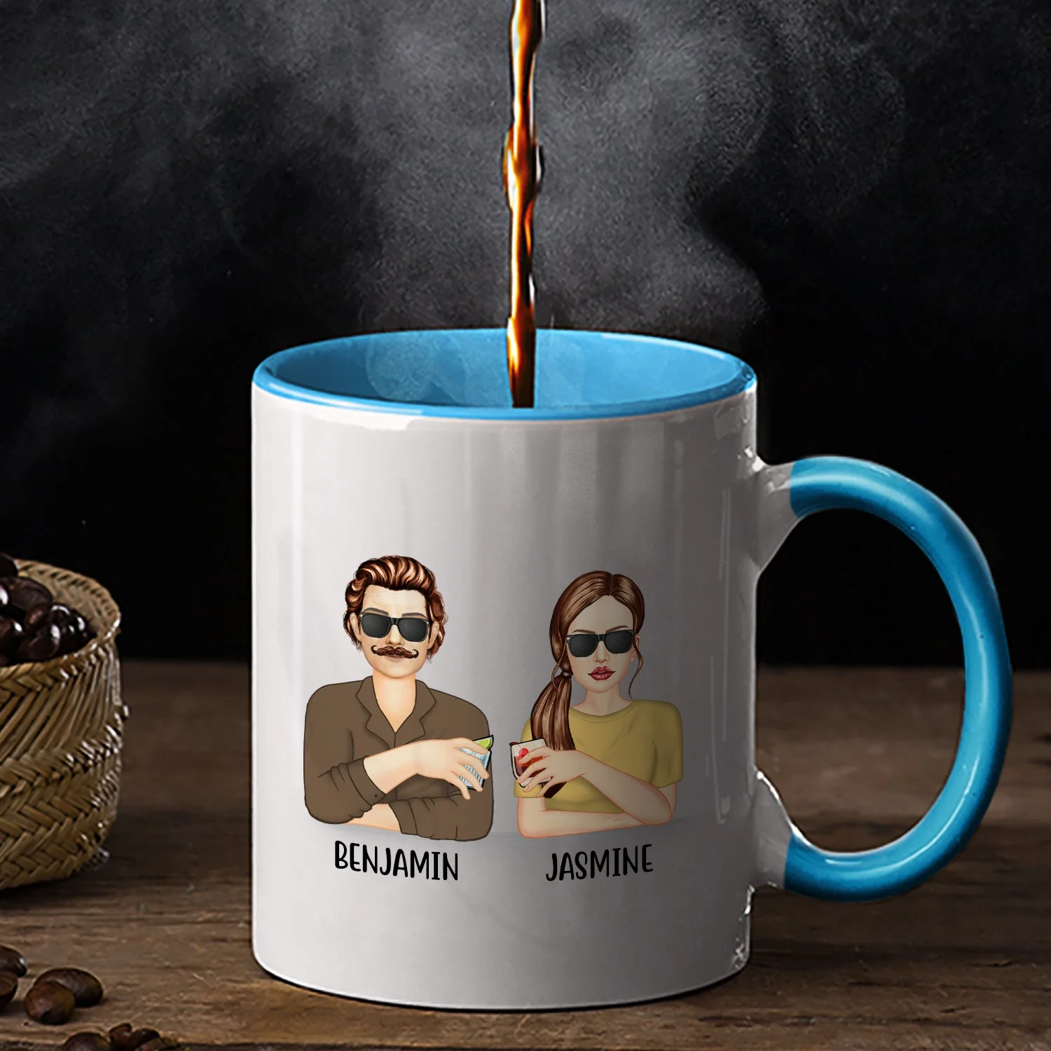 Good Thing Or Bad Thing Daughter Version - Gift For Father - Personalized Custom Accent Mug - Image 2
