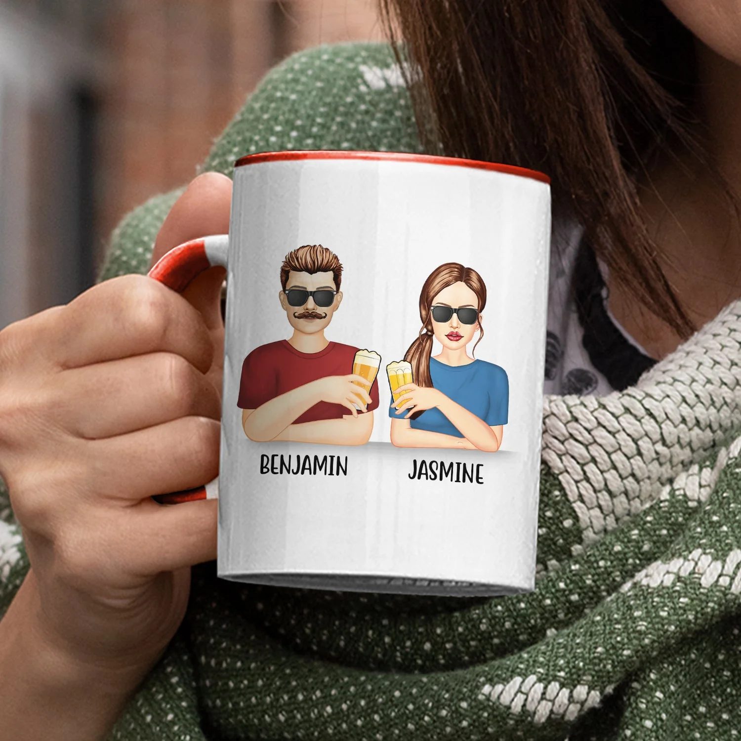 Good Thing Or Bad Thing Daughter Version - Gift For Father - Personalized Custom Accent Mug - Image 3