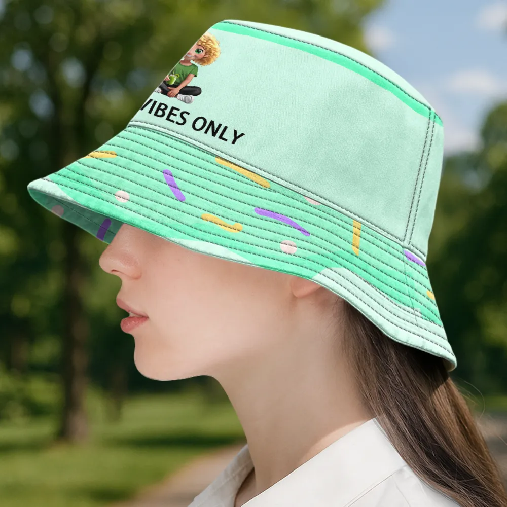 Good Vibes Only - Personalized Bucket Hat - Image 3