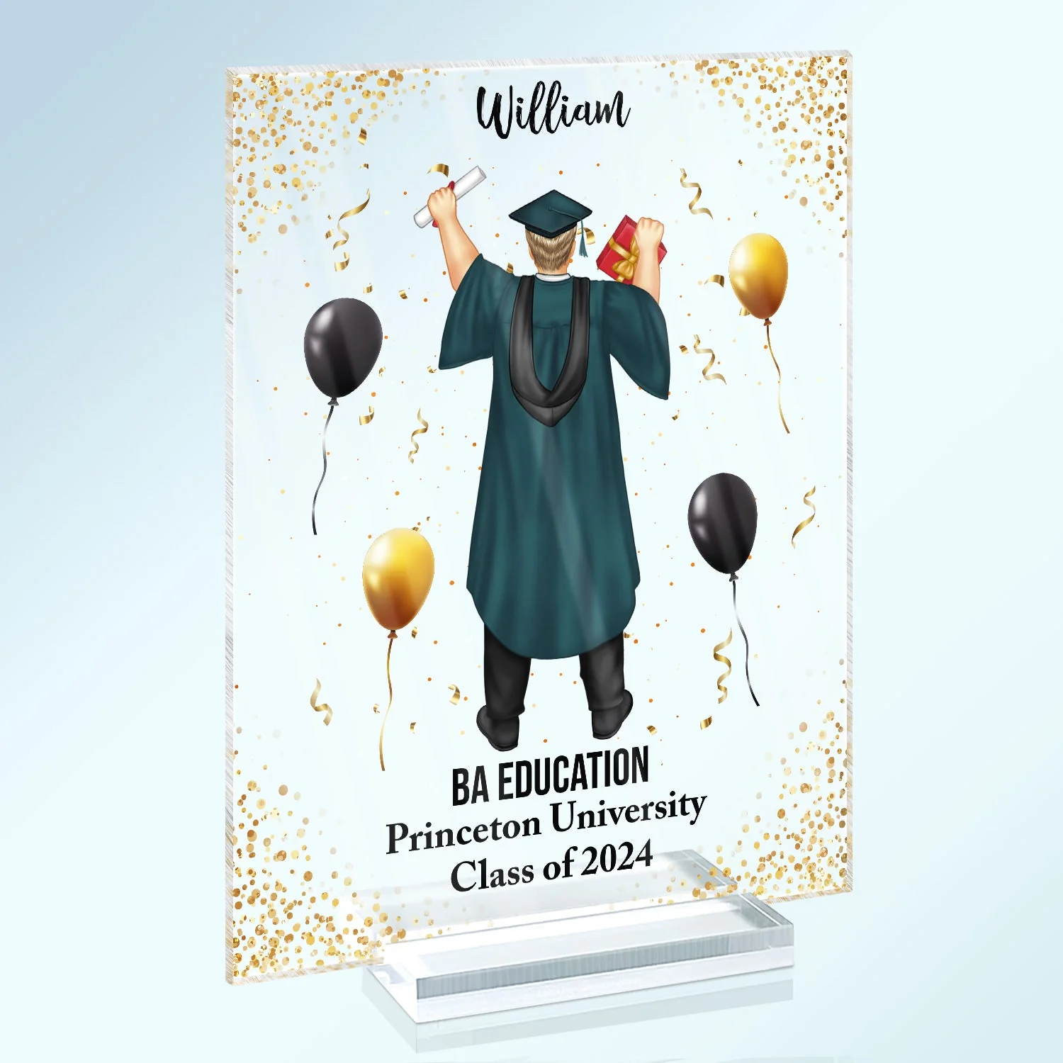 Graduation Appreciation - Graduation Gift For Friends, Family - Personalized Vertical Rectangle Acrylic Plaque - Image 2
