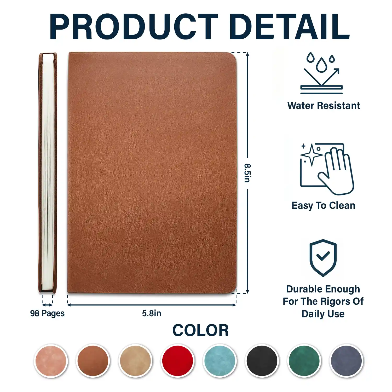 Graduation I Trust The Next Chapter - Personalized Leather Journal - Image 5