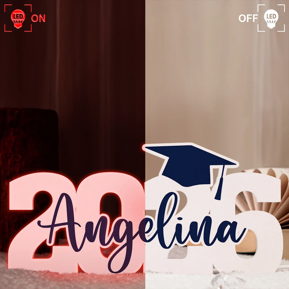 Graduation Year - Personalised Custom Shaped Light Box - Image 3