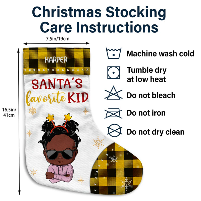 Grandchildren Special Gift From The North Pole - Christmas Gift For Family - Personalized Custom Christmas Stocking - Image 4
