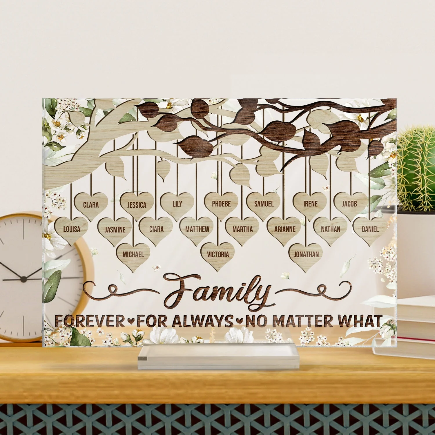 Grandkids Make Life Grand Grandpa Grandma - Gift For Grandparents - Personalized Custom Horizontal Rectangle Acrylic Plaque - Image 3