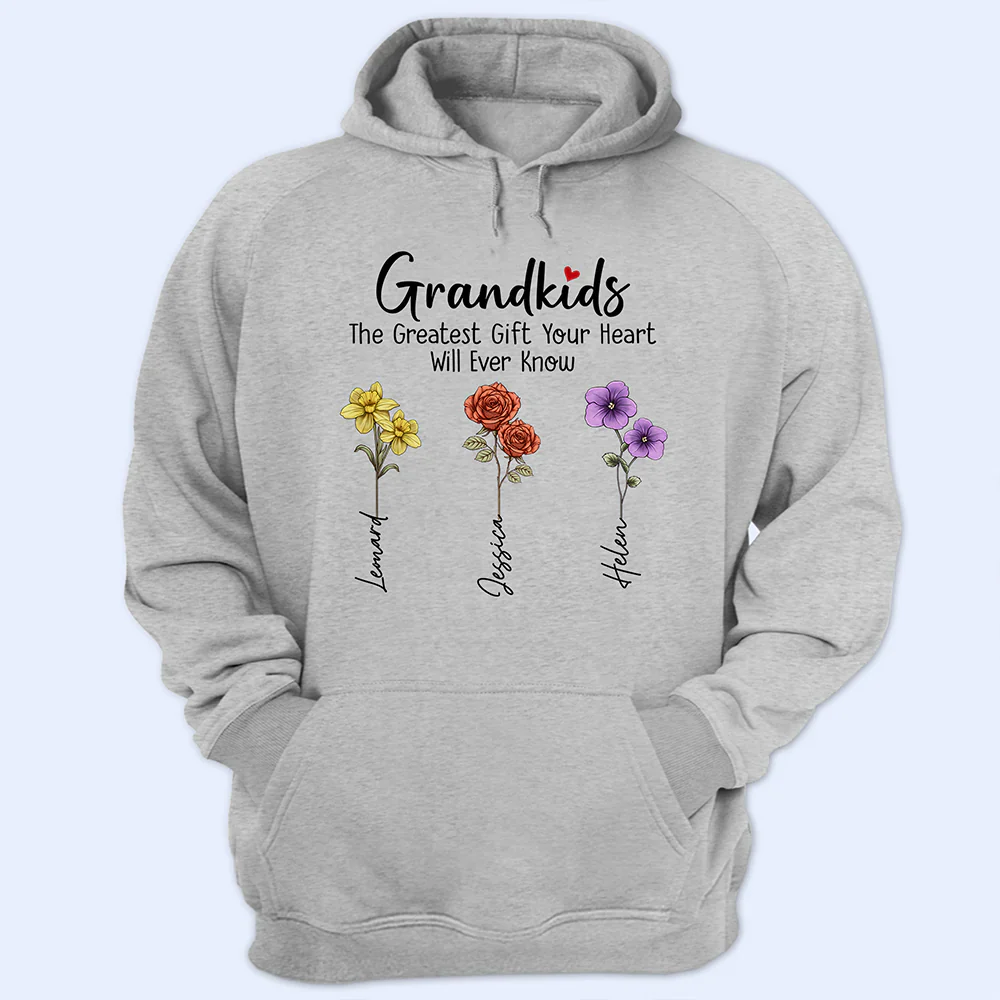 Grandkids Make Life More Grand - Personalized T Shirt - Image 4