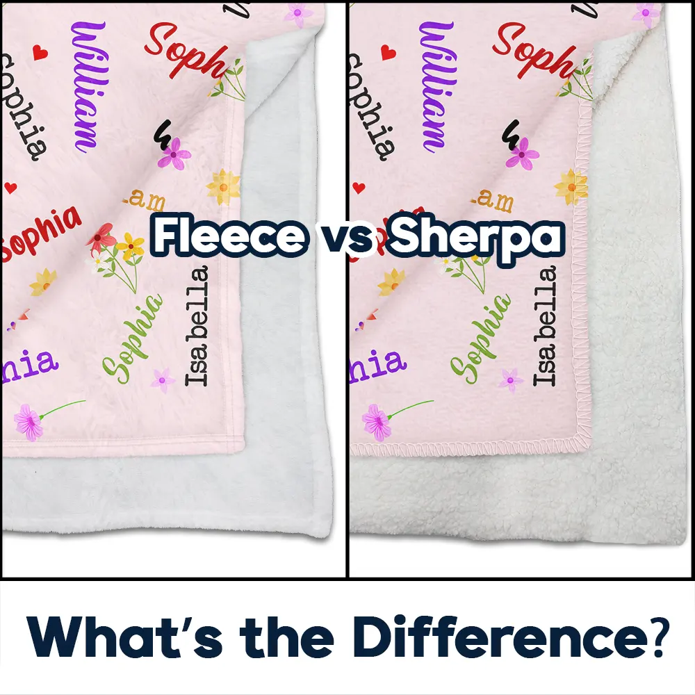 Grandkid's Names Blessed To Be Called Grandma Nana - Personalized Wearable Blanket - Image 6