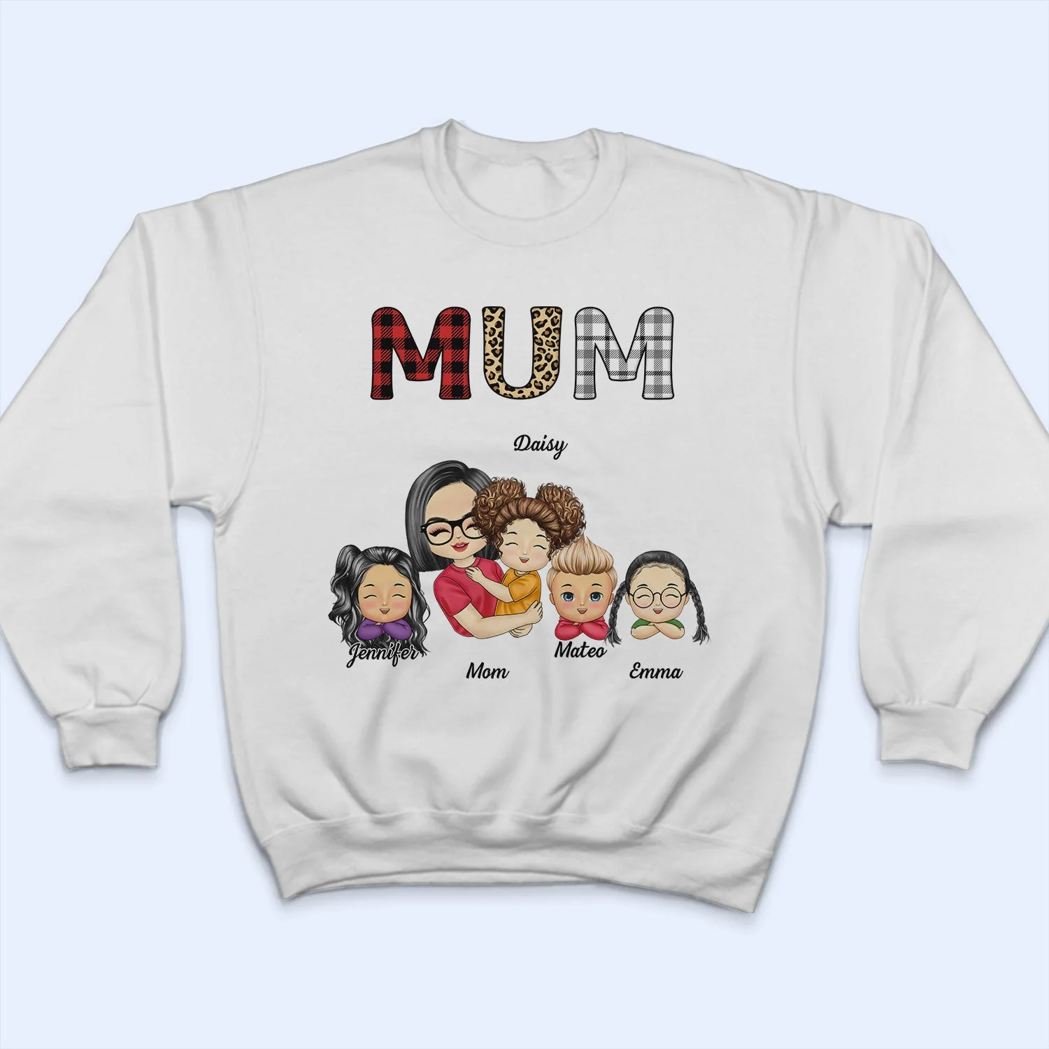 Grandkids Nana Mommy - Gift For Grandma, Mother, Aunt - Personalized T Shirt - Image 5