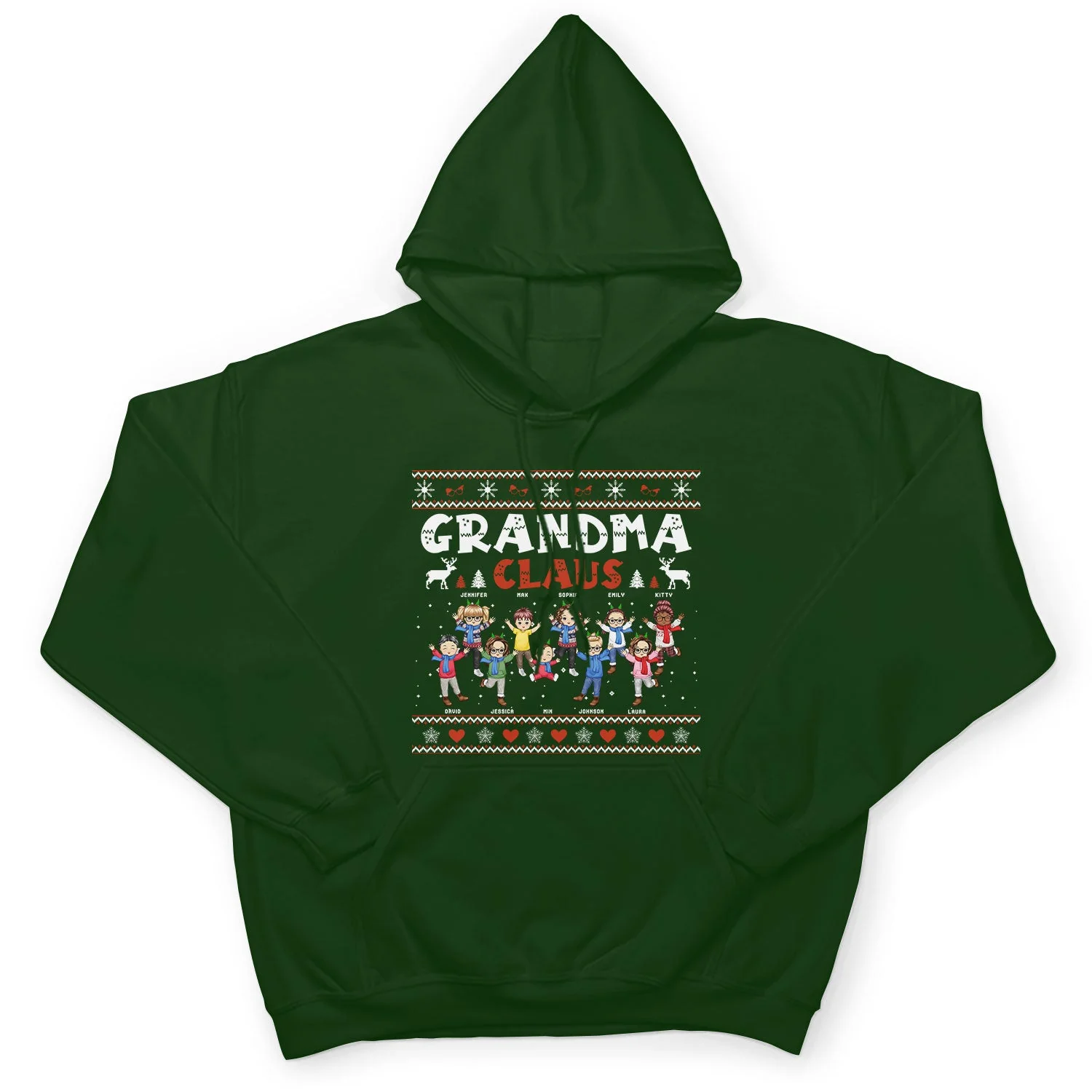 Grandma Claus - Christmas Gift For Grandma - Personalized Sweatshirt - Image 5
