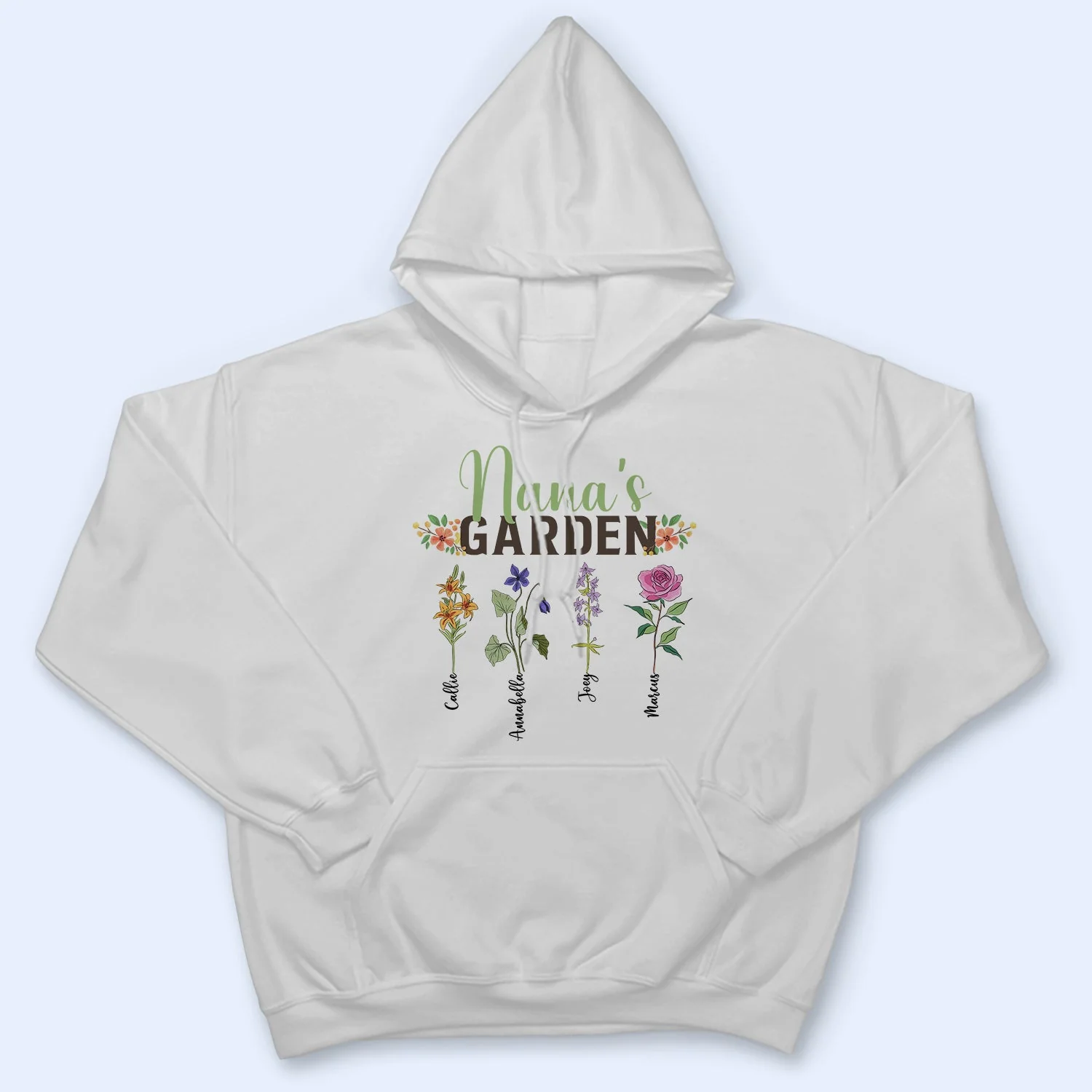 Grandma Garden - Birthday, Loving Gift For Mother, Grandma, Grandmother, Gardening - Personalized Custom T Shirt - Image 4